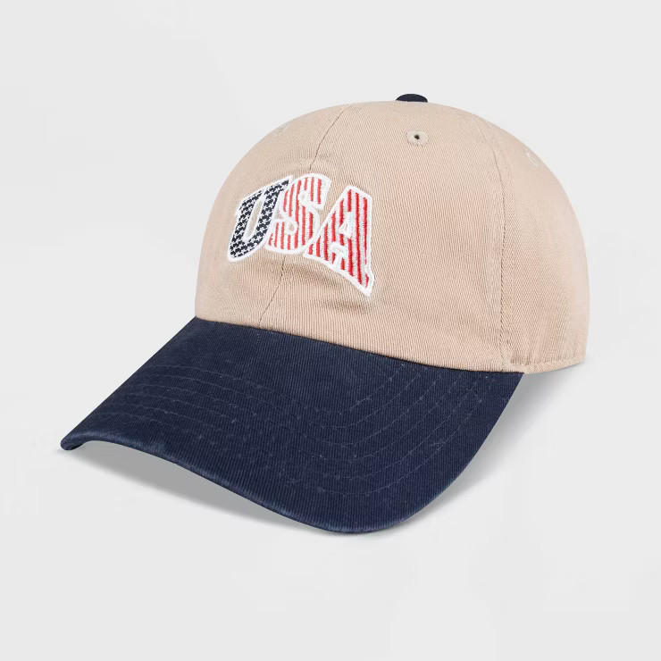 Wemco Men's Embroidered USA Dad Hat - Tan | Target