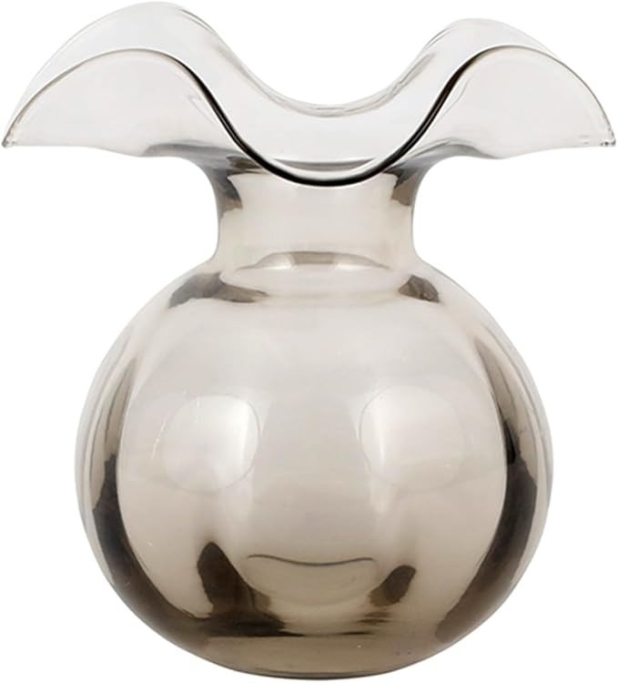 Vietri Hibiscus Glass Gray Bud Vase, 5.5" H, 12 oz Glass Flower Vase, Living Room Decor Glass Vas... | Amazon (US)