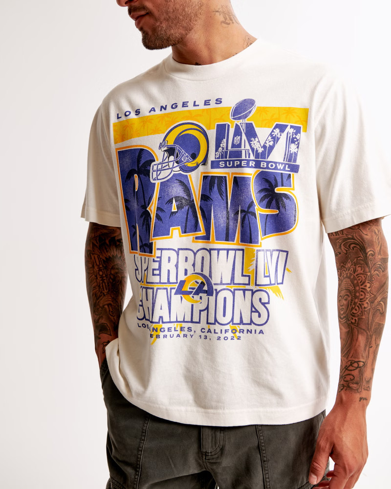 Los Angeles Rams Vintage-Inspired Graphic Tee | Abercrombie & Fitch (US)
