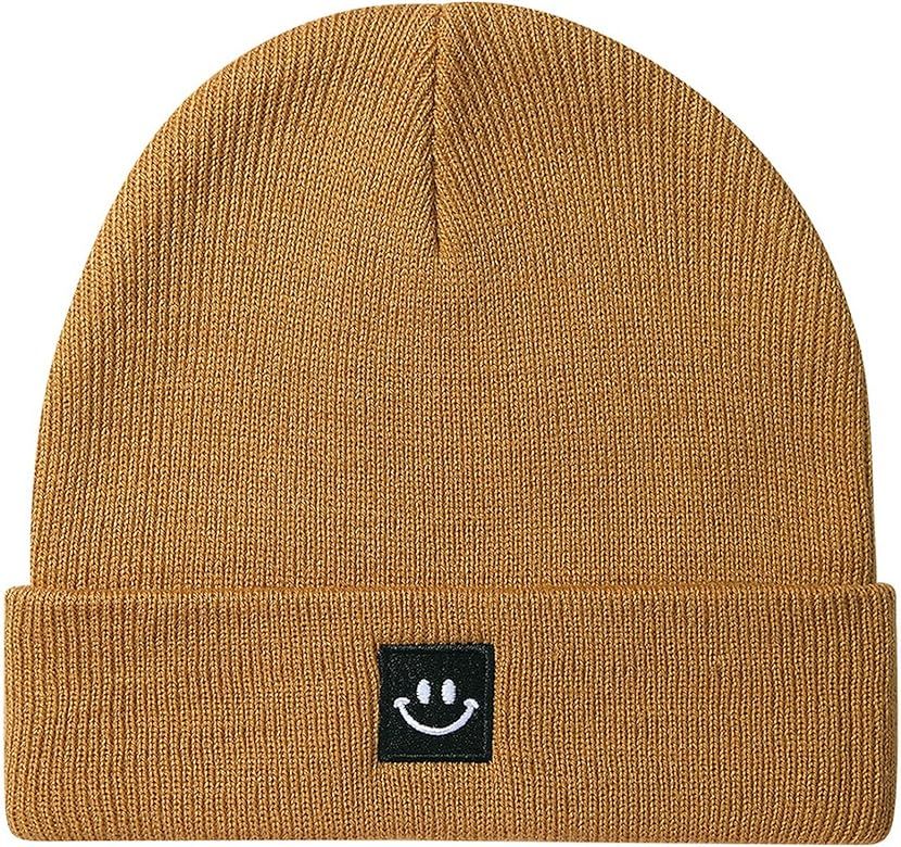 Paladoo Baby Beanie Knit Ski Hat with Cute Smiley Face for Girls Boys 0-8 Years | Amazon (US)