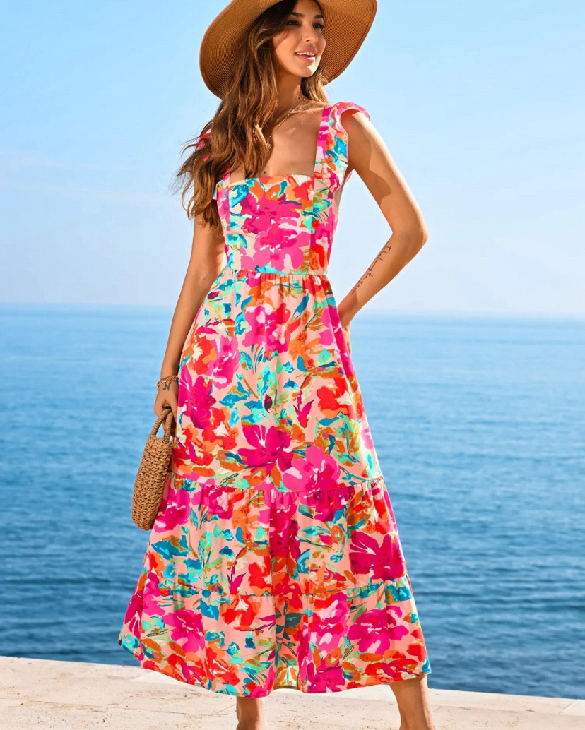 Vacation Outfit - $33, I love the back of this dress; perfect for a wedding, too! 


#LTKSeasonal #LTKSummerEdit #LTKU #LTKOver40 #cupshe #LTKWedding #weddingguestdress #floraldress #cupshe 

#LTKStyleTip #LTKFindsUnder50 #LTKSaleAlert