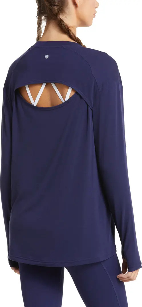 Studio Open Back Long Sleeve T-Shirt | Nordstrom