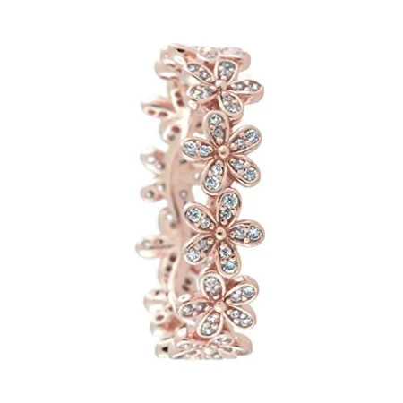PANDORA Dazzling Daisy Band, Ring, PANDORA Rose & Clear CZ 180934CZ-50 EU 5 US | Walmart (US)