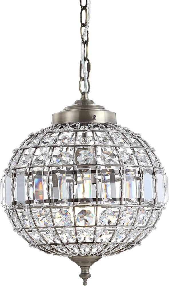 JONATHAN Y JYL6110A Georgina 12" Crystal/Metal LED Chandelier Pendant Glam Contemporary Transitio... | Amazon (US)