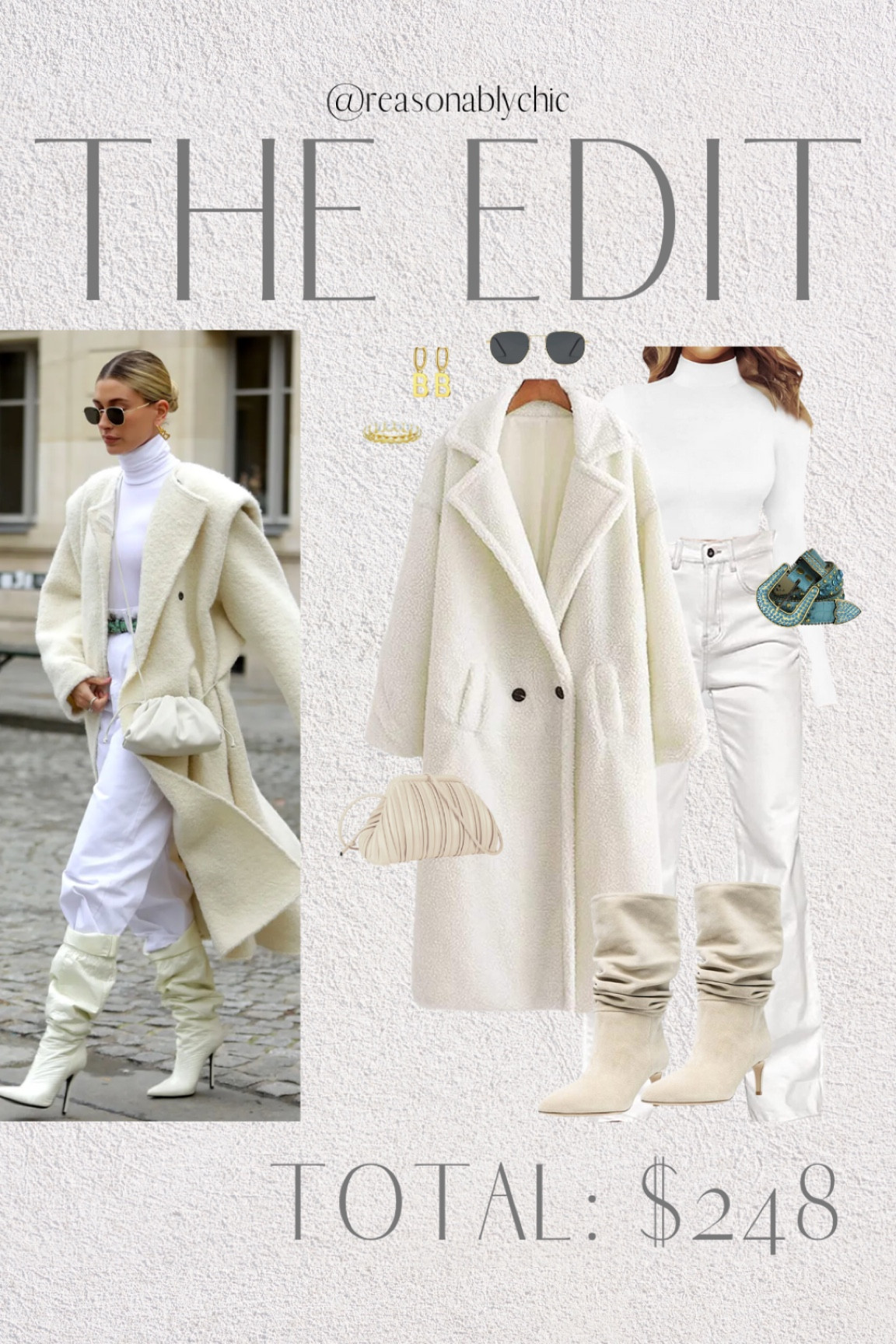 White winter outfits 🤍 loving this Hailey Bieber outfit recreation 🤍