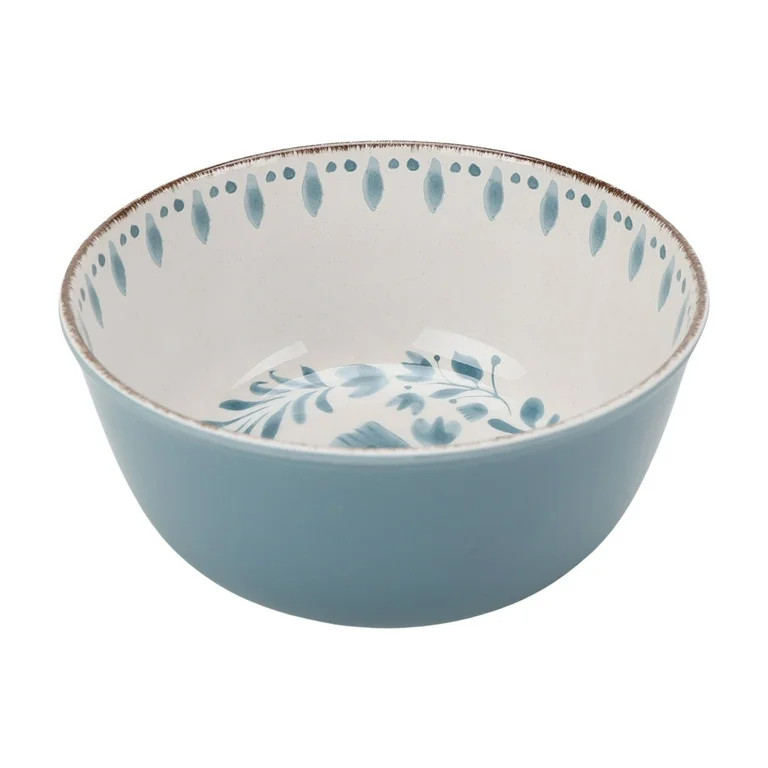 Better Homes & Gardens Bamboo Melamine Cereal Bowl, Blue | Walmart (US)