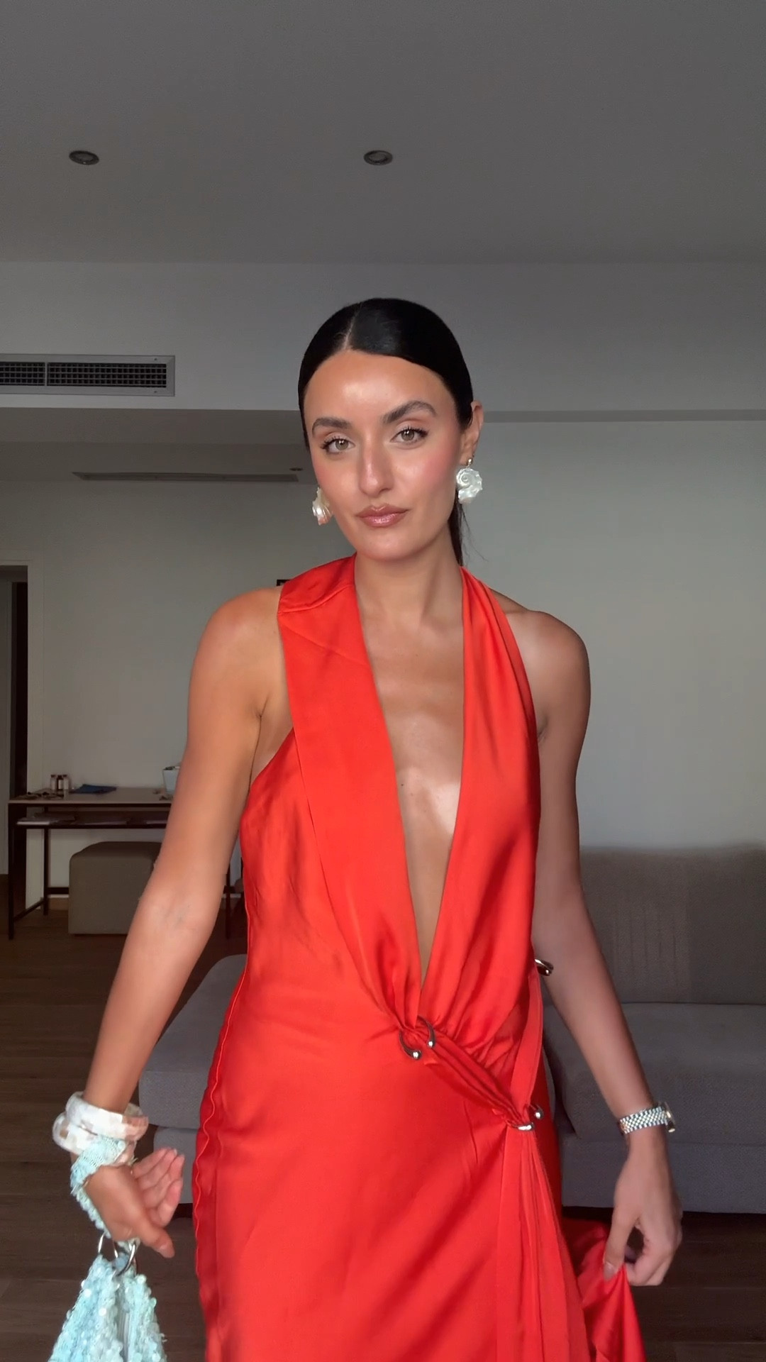 The most gorgeous dress to wear to a wedding or for Euro summer. I’m wear a size 8. These are also my most worn heels - so comfortable and such good quality! 