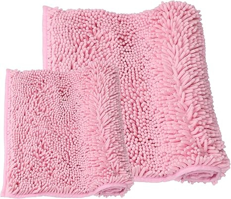 LanYunUmi Rugs for Bathroom Slip-Resistant Shag Chenille Bath Mat Extra Soft and Absorbent Rug Sh... | Amazon (US)