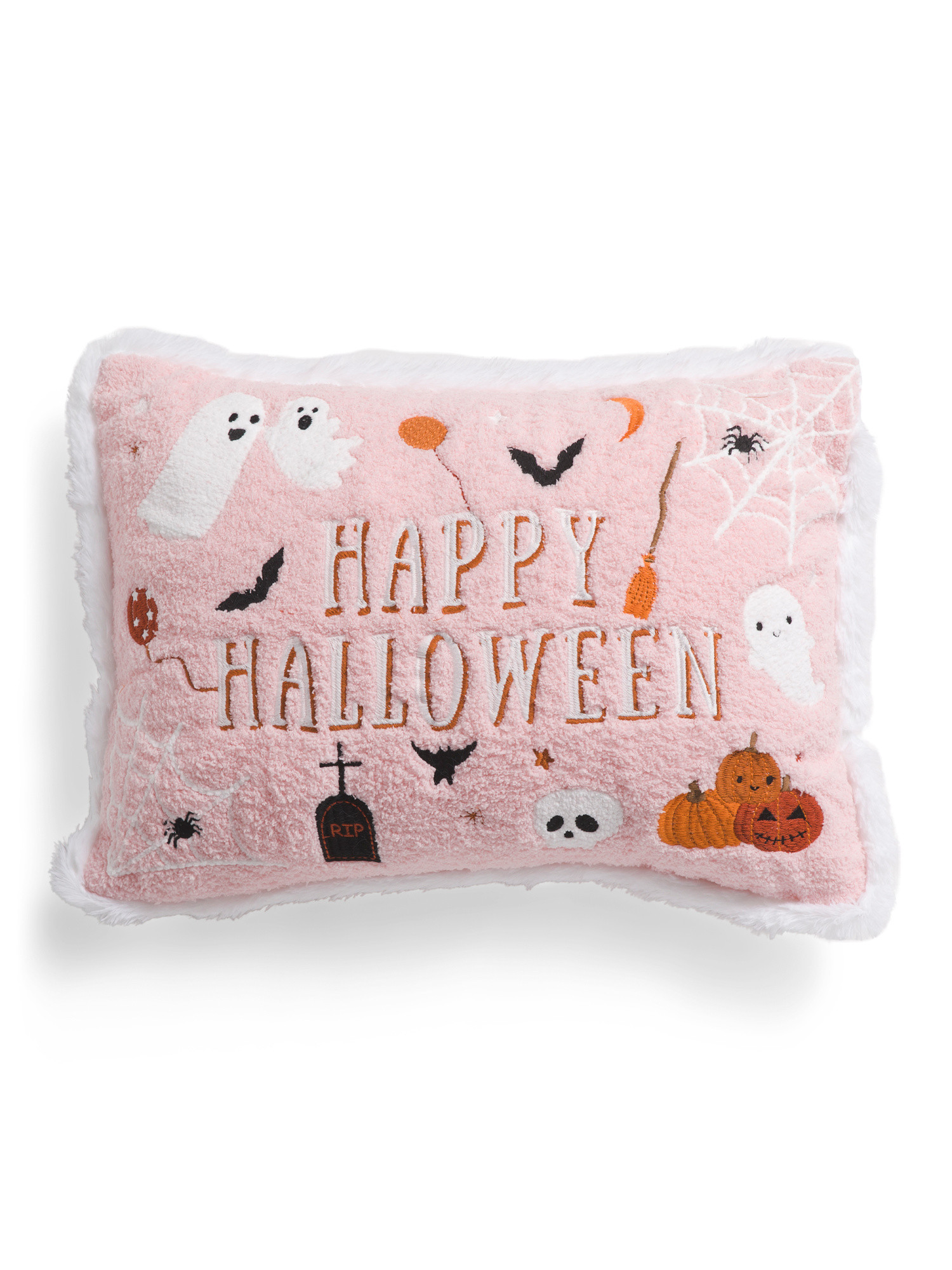 14x20in Knit Happy Halloween Icons Oblong Pillow | TJ Maxx