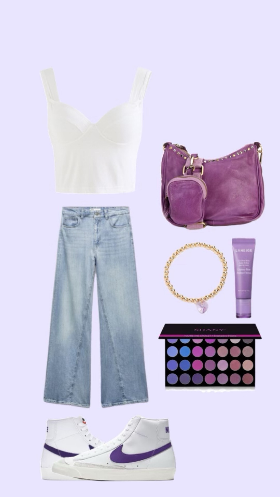 Spring outfit created by my 12 year old daughter! Featuring a purple 2 piece hobo by Bolsa Nova Handbags.  

#LTKGiftGuide #LTKbeauty #LTKitbag