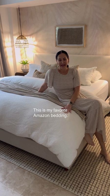 Bed making tutorial with my amazon favorites! 

sheets, comforter, duvet cover, sleeping pillows, throw pillows, quilt, throw blanket , rug, neutral bedroom, bedroom decor, bedding

#LTKVideo #LTKhome