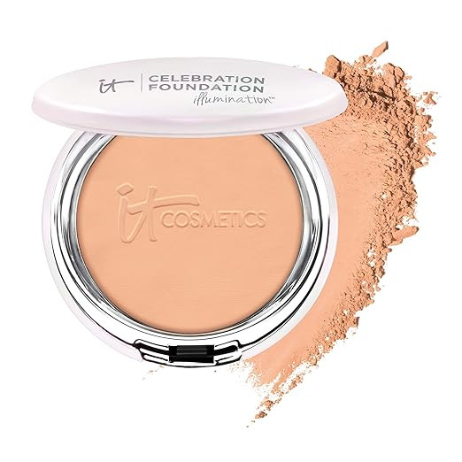 IT Cosmetics Celebration Foundation Illumination - Full-Coverage, Anti-Aging Powder Foundation - ... | Amazon (US)