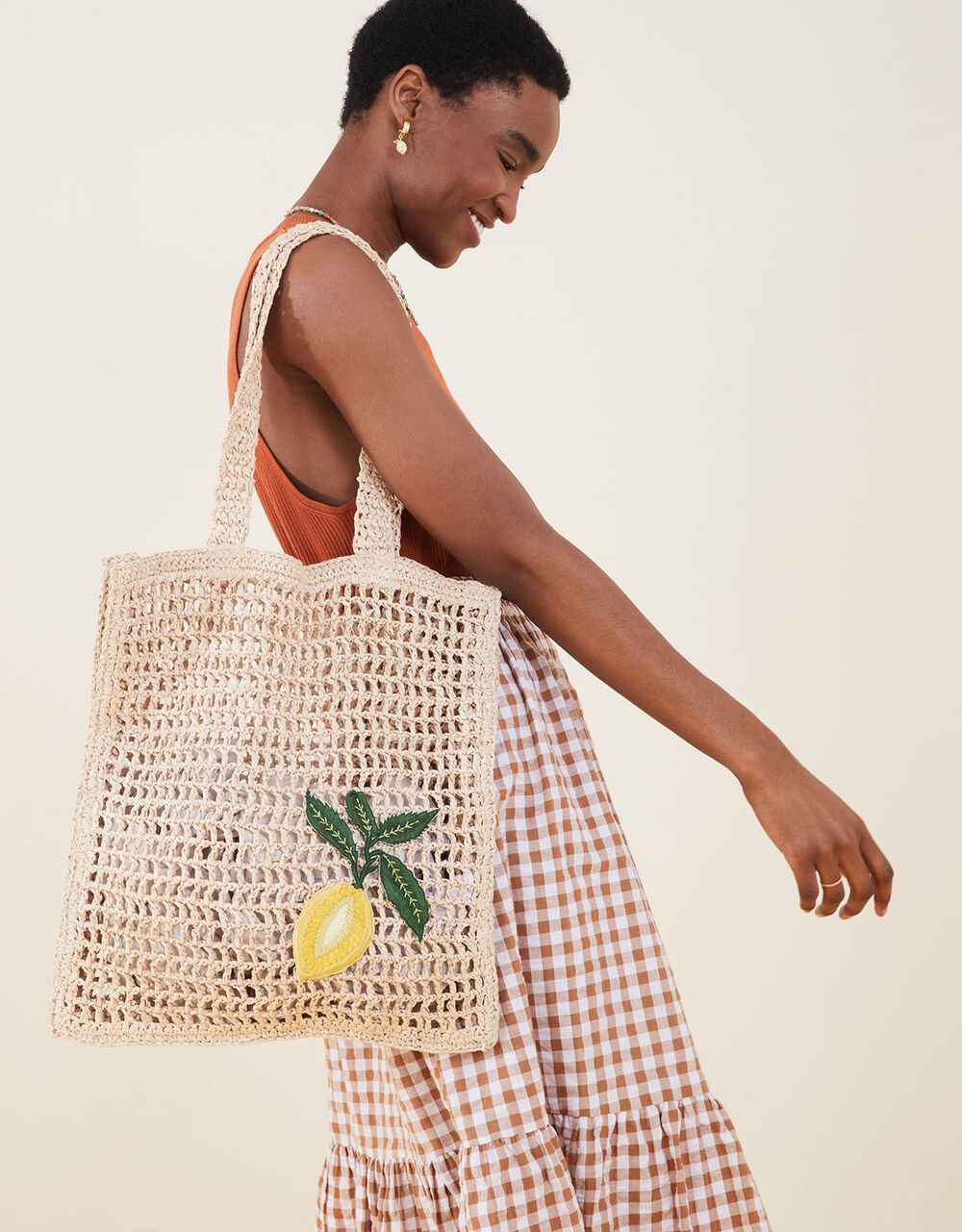 Raffia Crochet Beach Shopper Bag | Accessorize (Global)