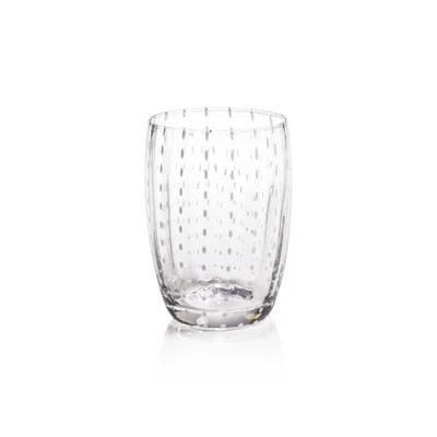 Oakes White Dot Tumbler Glasses, Set of 4 | Wayfair North America