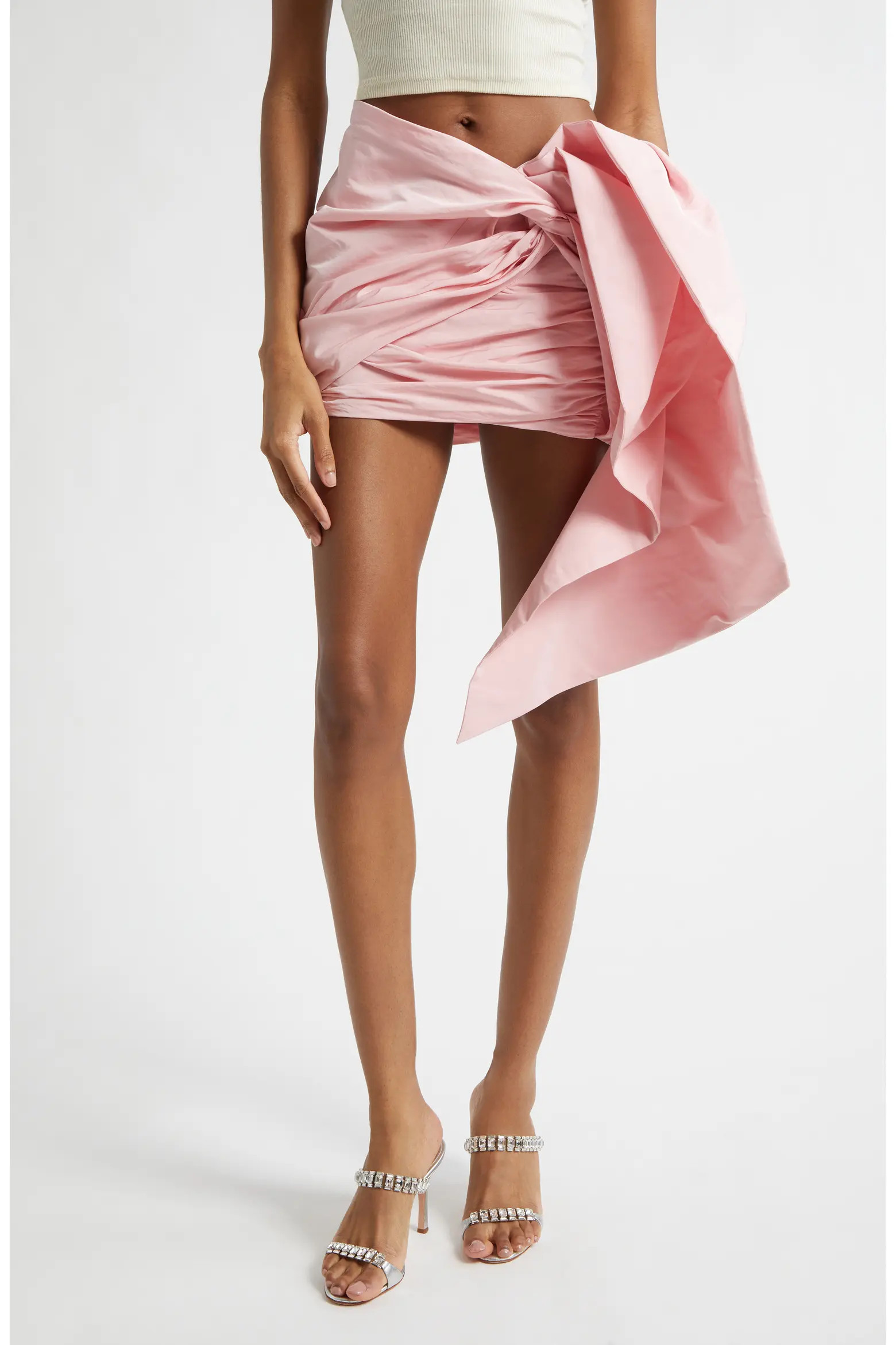 Taffeta Knot Miniskirt (Women) | Nordstrom | Nordstrom