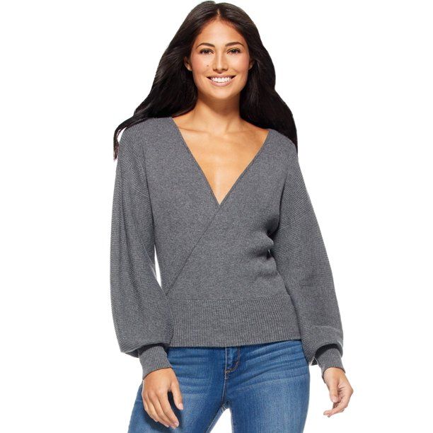 Sofia Jeans by Sofia Vergara Women’s 2-Way Sweater | Walmart (US)