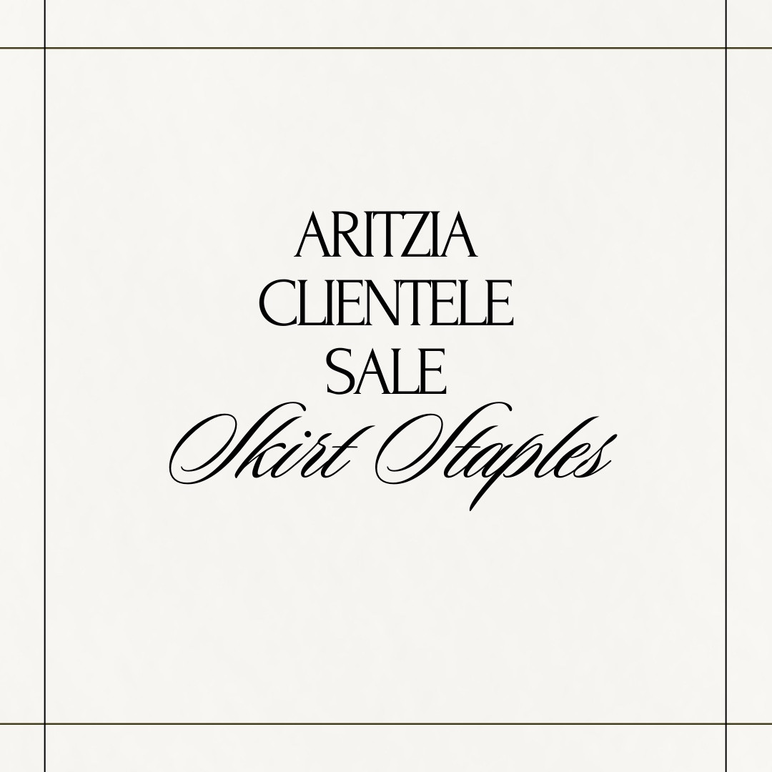 Aritzia clientele sale is on! Ends June 23rd. Sharing my favorite items and staple pieces. Starting off with skirts— I’m slowly starting to add a variety of skirts to my wardrobe. Perfect for work, going out, etc  

#LTKStyleTip #LTKSaleAlert #LTKWorkwear