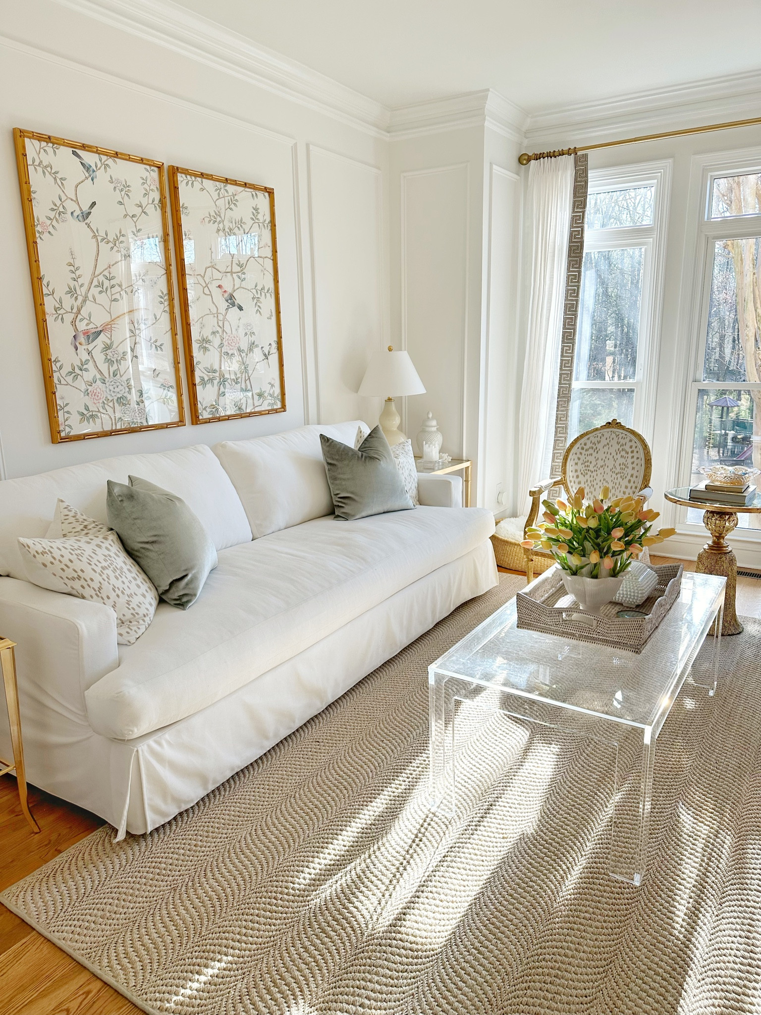 Sisal area, rug, velvet, throw pillow, slipcover sofa, wall art, Chinoiserie hand, painted, acrylic, coffee, table, Ballard designs, Amazon, home, fines, custom curtains, grapes, Greek, key, grand millennial, modern, designer, tassel table, Etsy, table lamp,

#LTKhome #LTKFind