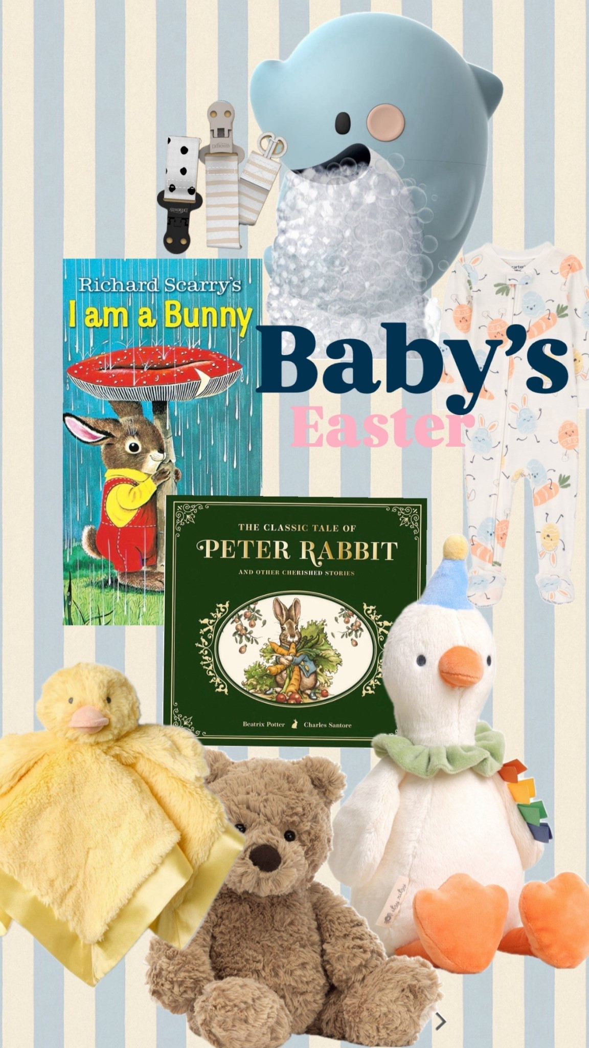 Baby’s Easter basket ideas!! 

#LTKmomlife #LTKBaby #LTKSeasonal