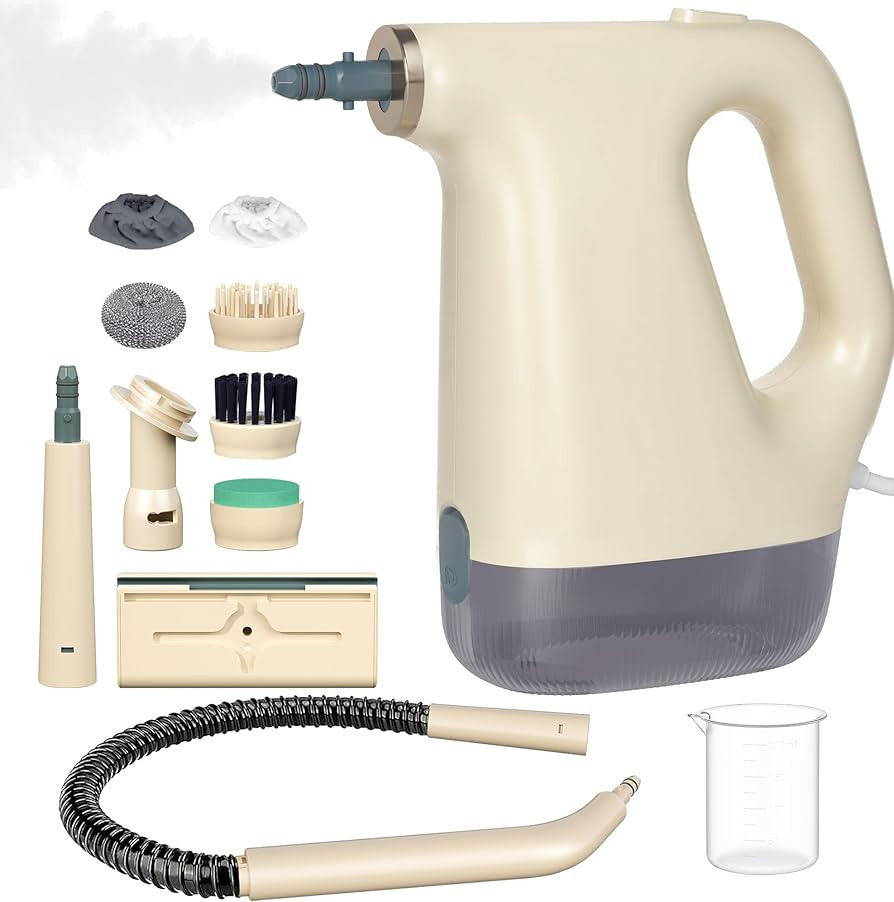 1200W Handheld Steam Cleaner, 20s Fast Heating Hand Held Steam Cleaner with 450ml Visualization T... | Amazon (UK)