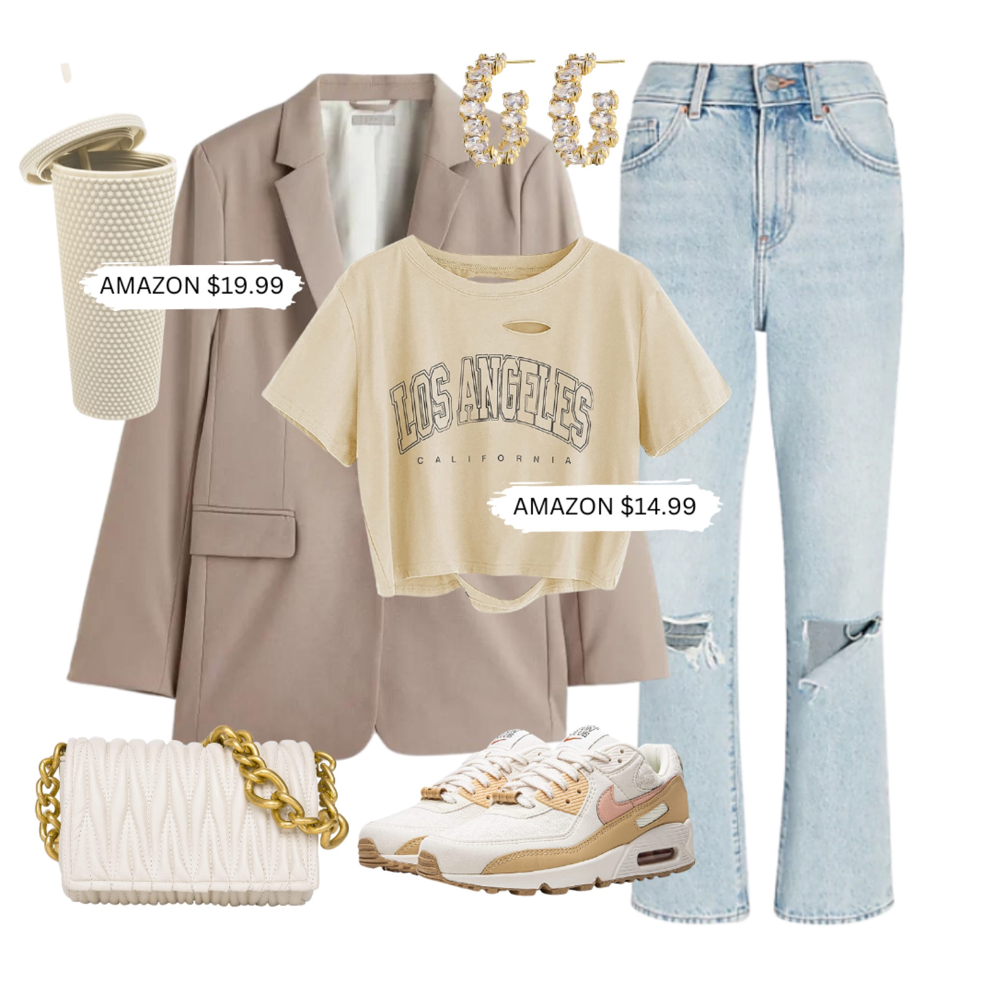 Amazon street style finds! 
$19.99 Tumbler Cup, $14.99 Graphic Tee, $24 Earrings, $32 Zara dupe purse 

#LTKFind #LTKunder50 #LTKsalealert