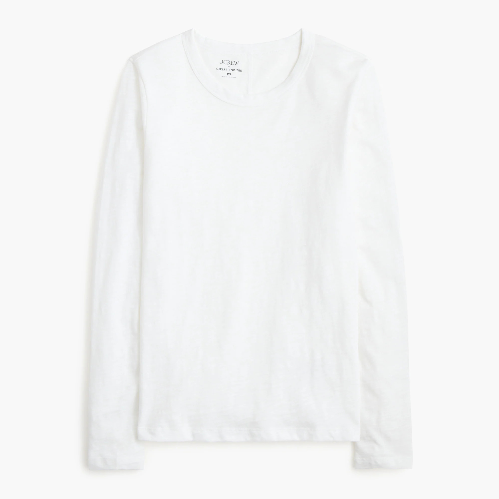 Long-sleeve 100% cotton girlfriend tee | J.Crew Factory