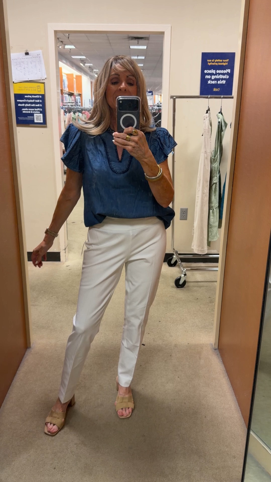 These pull on pants come in lots of colors and they’re $19.99. The chambray top is 50% off!
Teacher style
Sale

#LTKOver40 #LTKSaleAlert