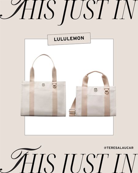 Lululemon two-tone tote and mini tote 

Lululemon tote, Lululemon bag 

#LTKItBag #LTKStyleTip