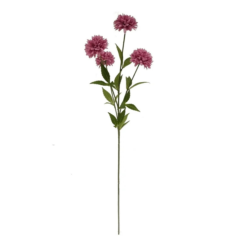 Mainstays 31" Artificial Pink Ball Mum Indoor Stem | Walmart (US)