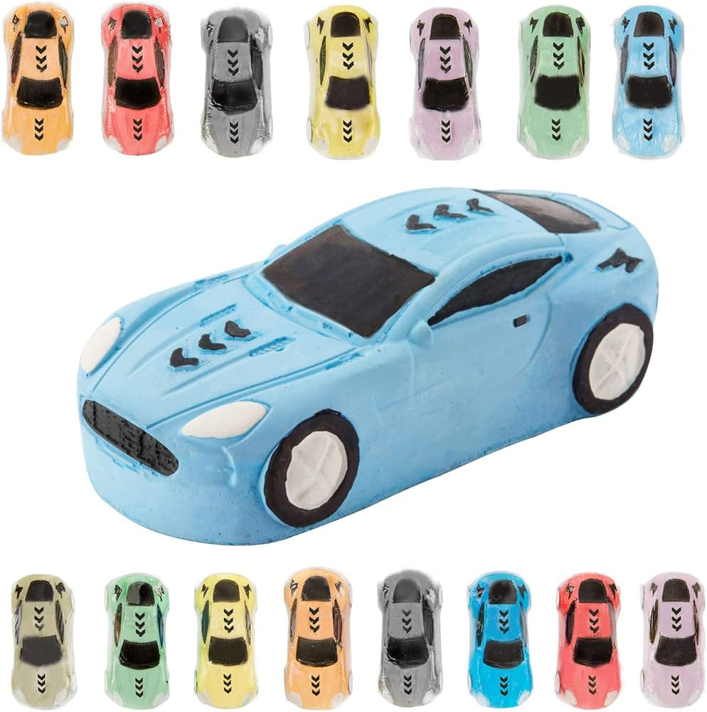 KINIA 15 Jumbo Race Car Sidewalk Chalk - Party Favors Goody Bag Pack - Birthdays, Easter, Christm... | Amazon (US)