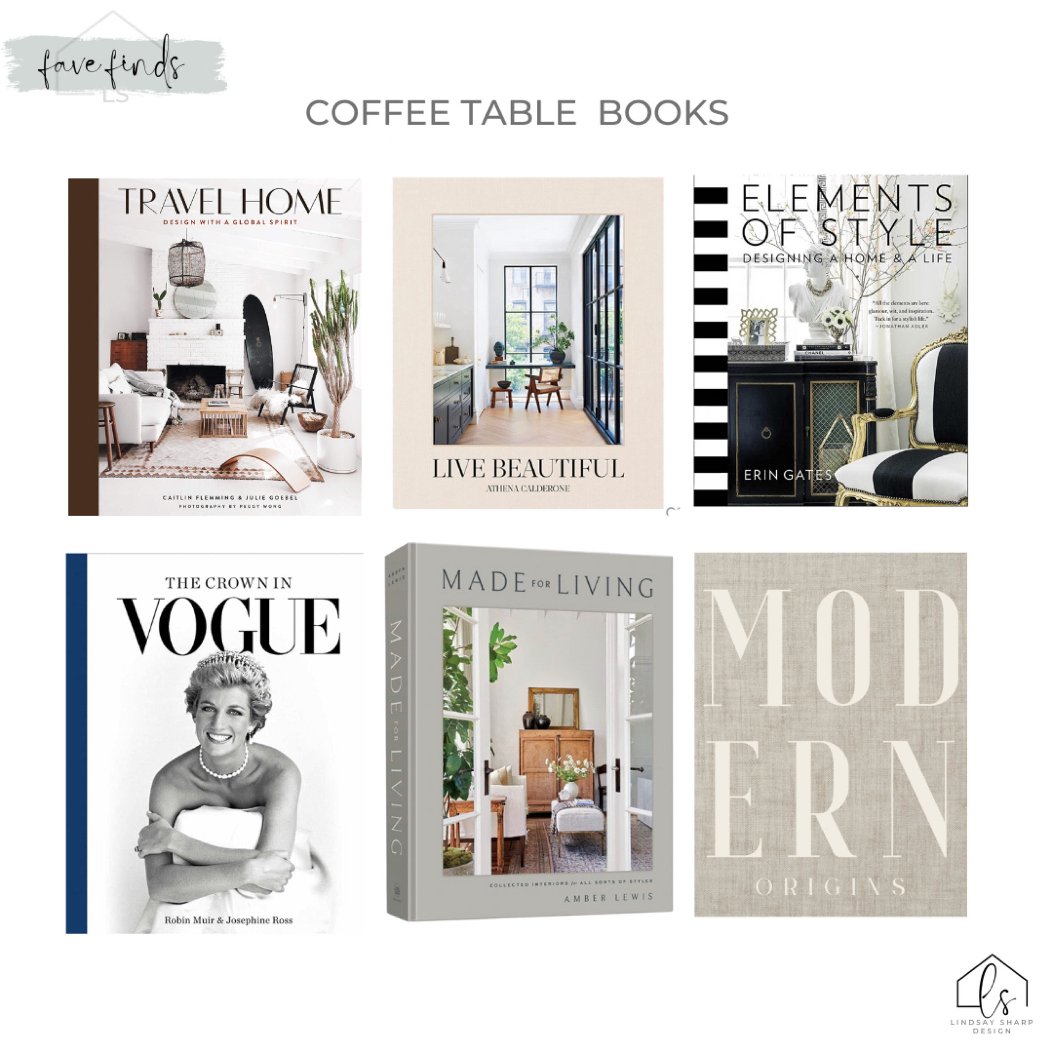 I use coffee table books everywhere! They are pretty but also functional when you need some quick inspo.

#LTKhome #LTKunder50 #LTKFind