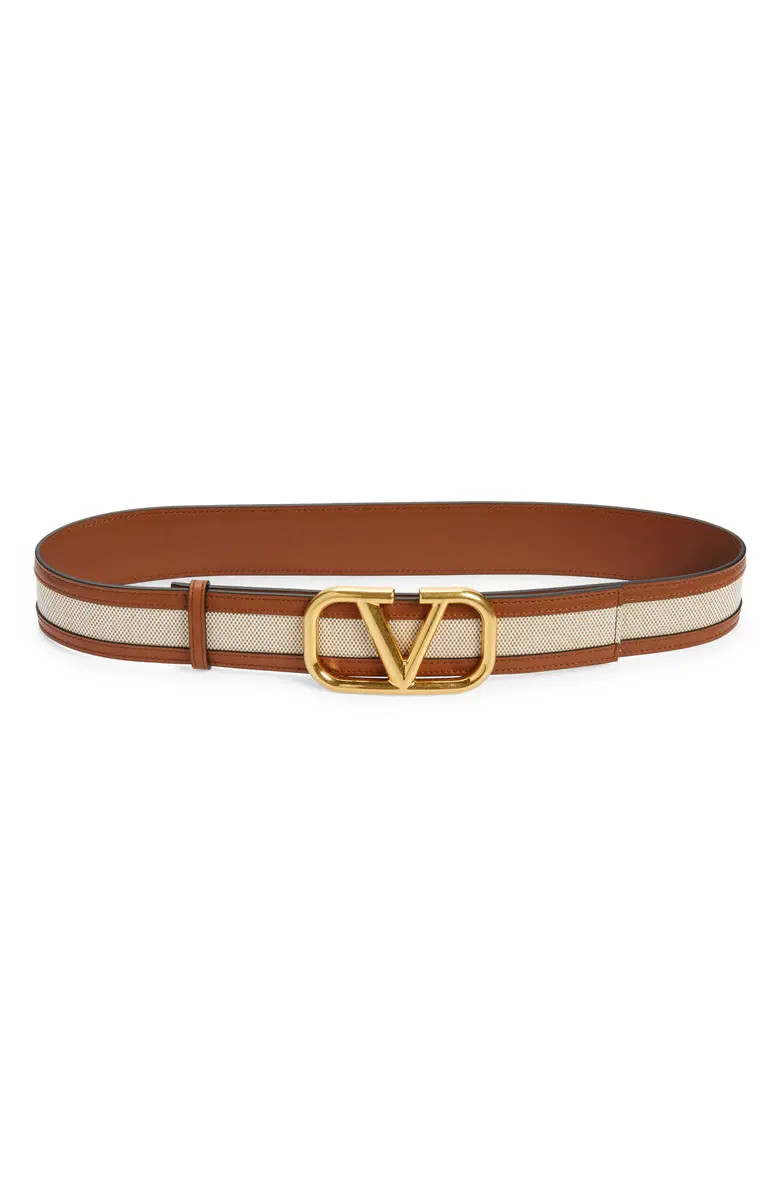 VLOGO Canvas & Leather Belt | Nordstrom