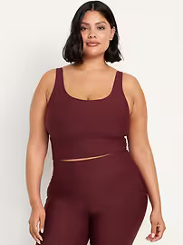 Light Support PowerSoft Longline Sports Bra | Old Navy (US)