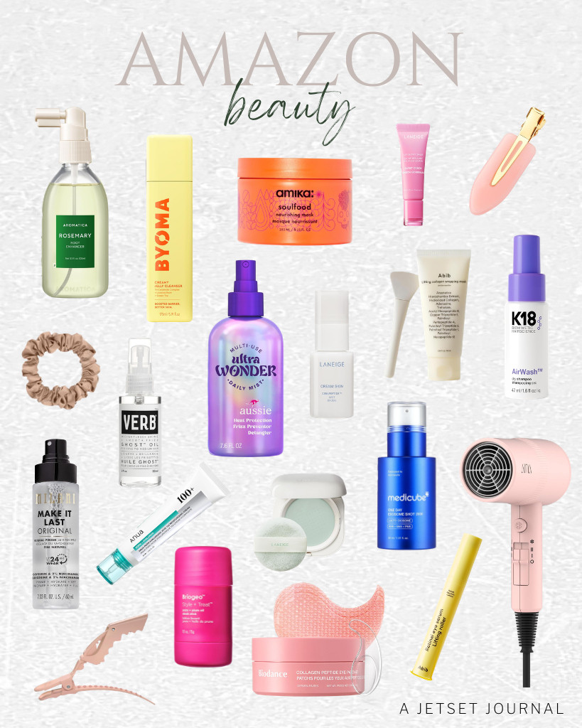 Sharing tons of Amazon Beauty Finds that are selling fast this week! Aussie Ultra Wonder Daily Mist and K18 dry shampoo are currently trending. If you are styling your hair, Briogeo Sleek Stick and AINA Hair Dryer and Diffuser can help. Skincare finds are also here, like BYOMA Creamy Jelly Cleanser and LANEIGE Cream Skin Toner & Moisturizer. There are tons more that are featured in this collection!

#LTKSeasonal #LTKSaleAlert #LTKTravel
 

 