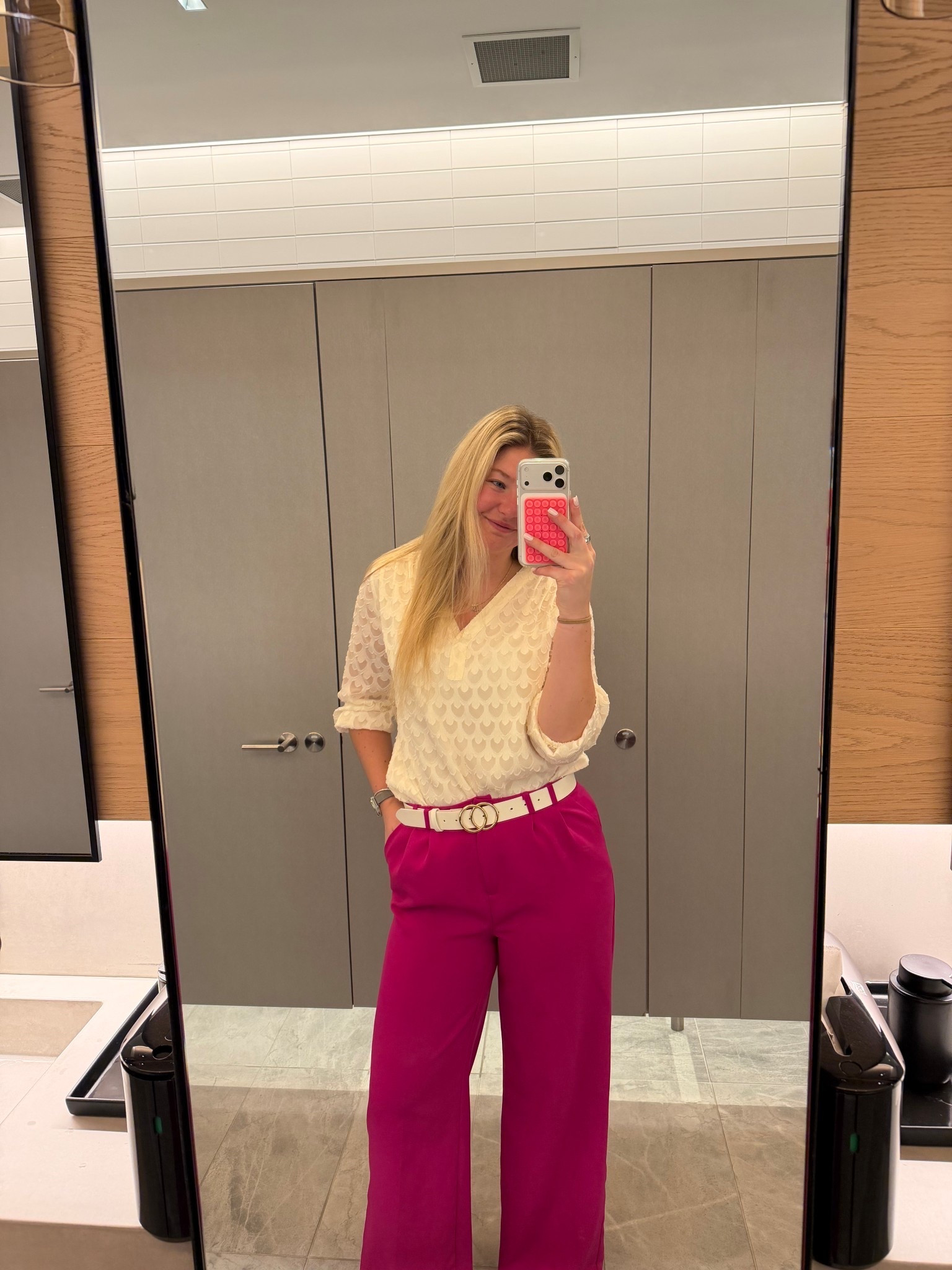 We wear pink on Wednesday 💗💗

#LTKootd #LTKWorkwear