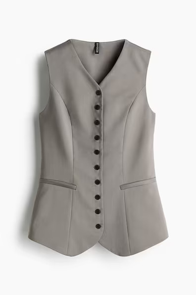 H & M - Suit waistcoat - Grey | H&M (UK, MY, IN, SG, PH, TW, HK)