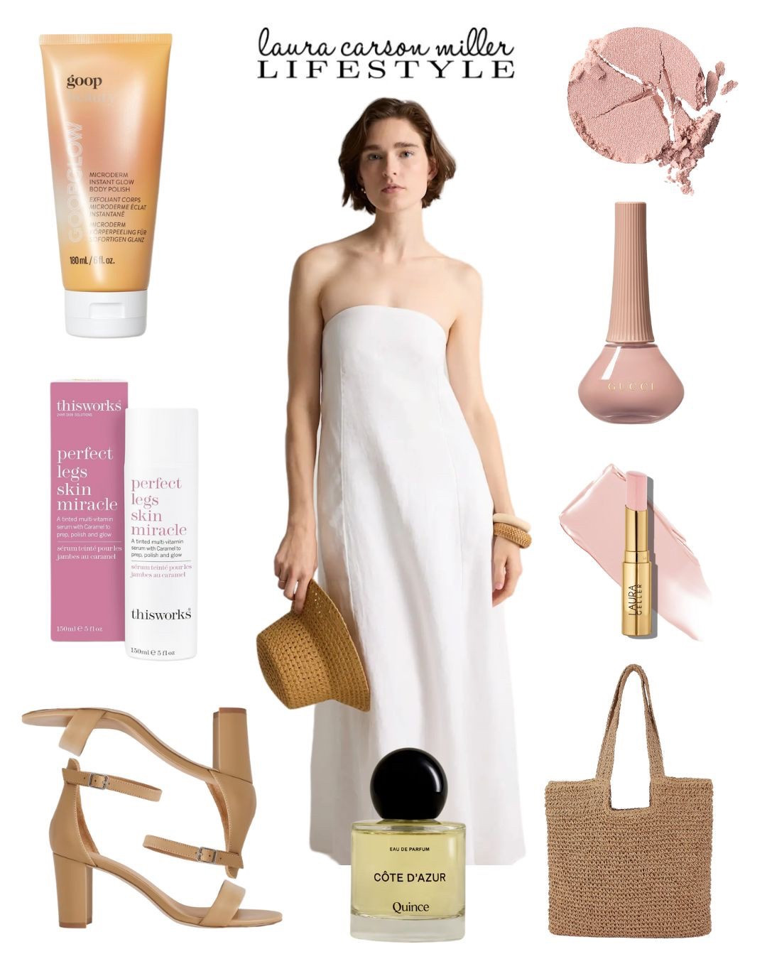Vacation outfit, wedding guest dress, wedding guest, spring dress, Laura carson miller, pink makeup, spring beauty 

#LTKBeauty #LTKShoeCrush #LTKItBag