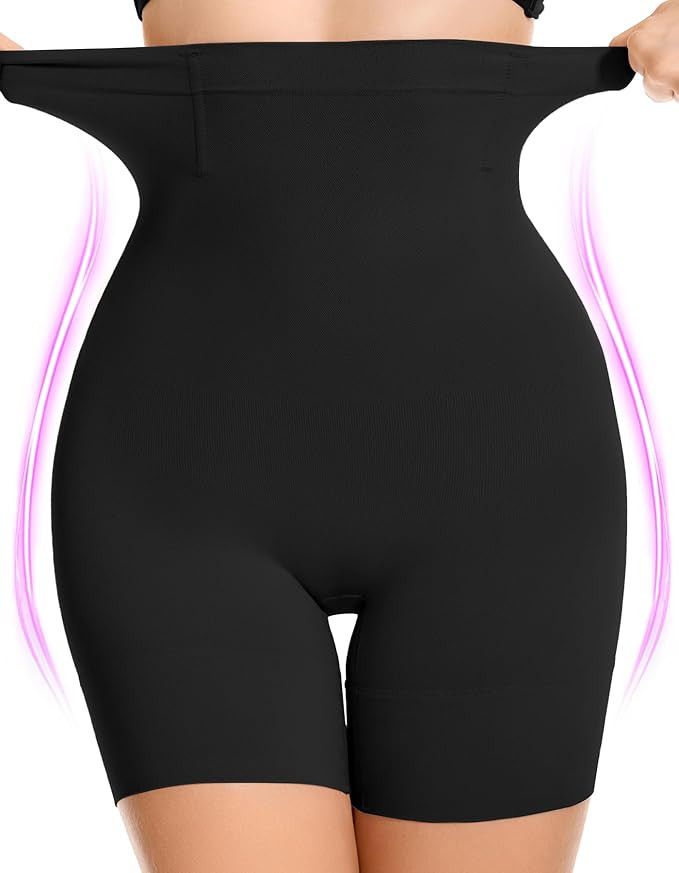 SIMIYA Shapewear Tummy Control Shorts for Women, 5-IN-1 Body Shaper High Waisted Girdle Boyshort ... | Amazon (US)