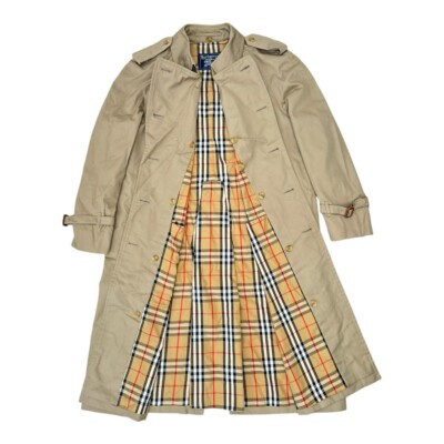 Vintage Burberry Trench Coat Mac Beige Nova Check Burberrys RRP £850 Mens XL  | eBay | eBay UK