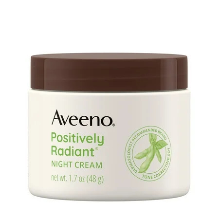 Aveeno Positively Radiant Moisturizing Night Face Cream 1.7 Fl oz | Walmart (US)