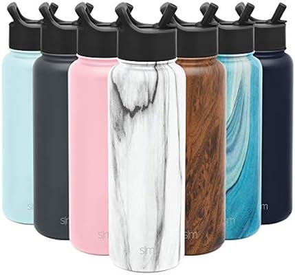 Simple Modern Insulated Water Bottle with Straw Lid Reusable Wide Mouth Stainless Steel Flask The... | Amazon (US)