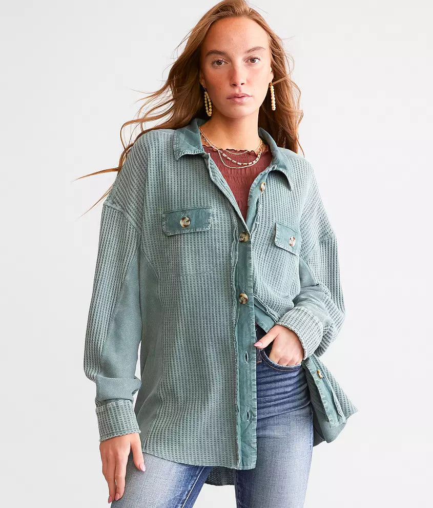 Waffle Knit Thermal Shirt | Buckle