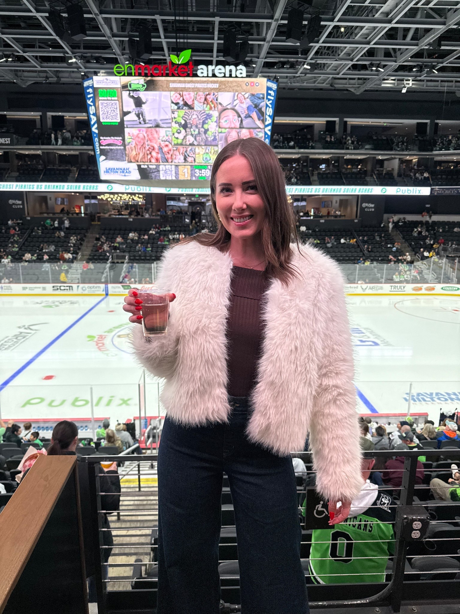 I’m wearing a medium in my white fur coat! 

These Spanx flares are so flattering + I’m wearing a medium in them as well! 

#LTKootd #LTKSeasonal #LTKFindsUnder100