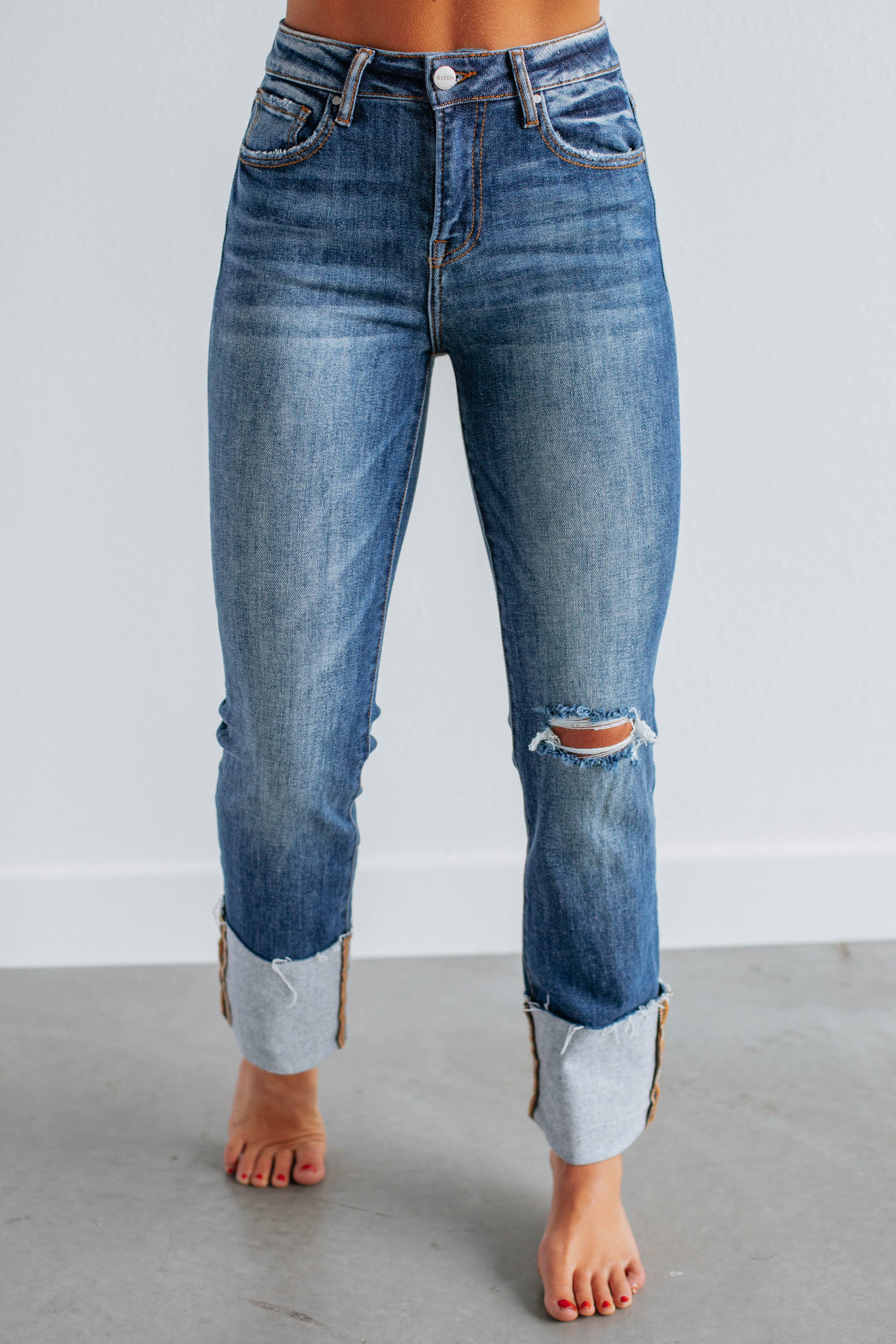 Kalen Risen Jeans - Dark Wash | Wild Oak Boutique