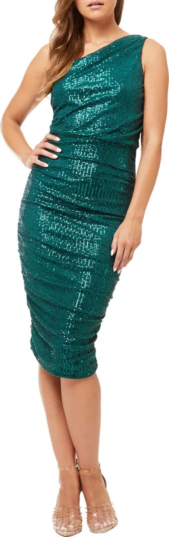 Love By Design Sequin One-Shoulder Midi Dress | Nordstromrack | Nordstrom Rack