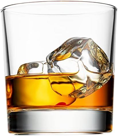 Godinger Old Fashioned Whiskey Glasses, Italian Made Glass Beverage Cups - Set of 4 | Amazon (US)
