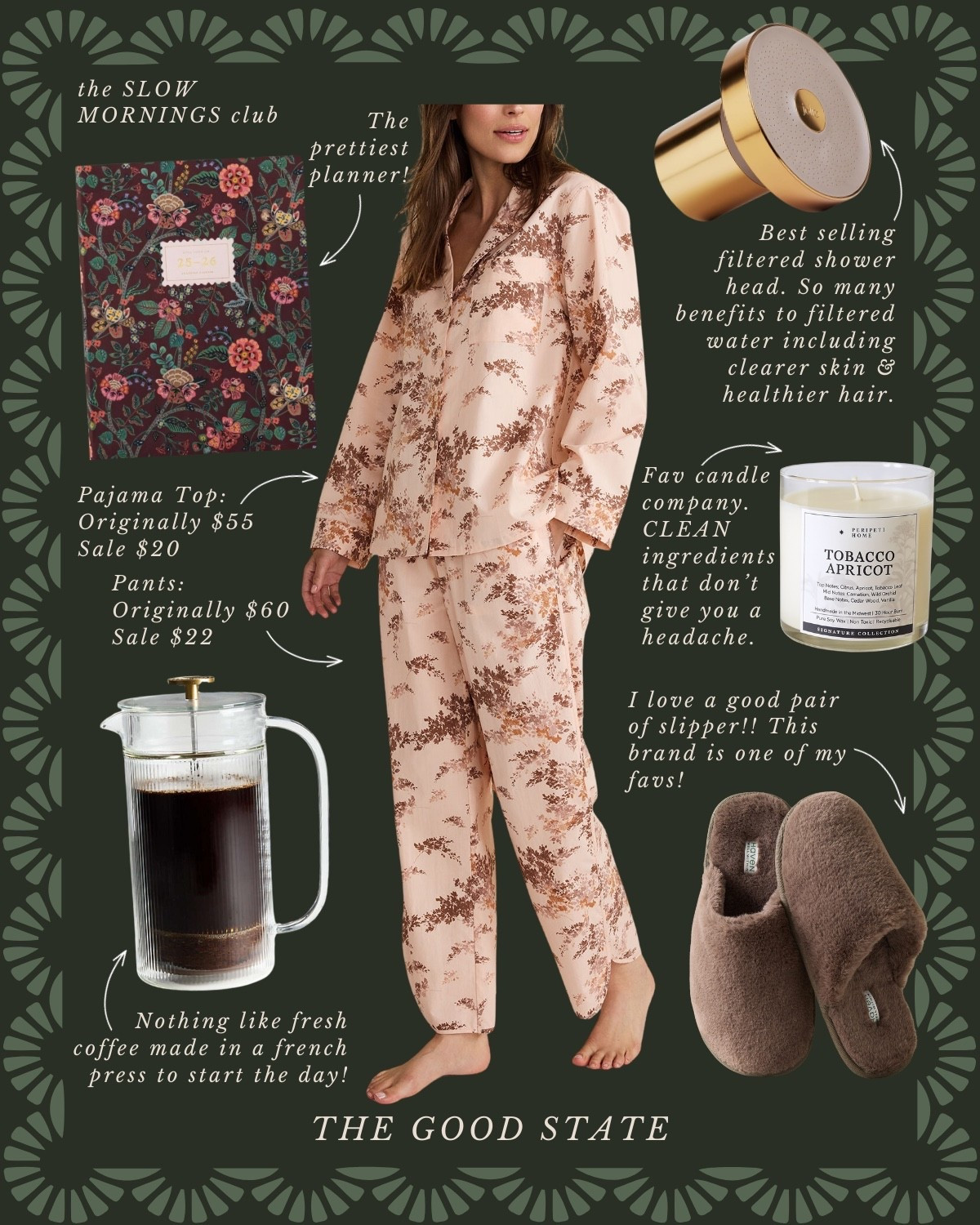 This collection is for those who embrace the slowed down rhythms on an early morning. For the ladies who linger with a cup of coffee in one hand and a journal in the other. For the ones who take notice of the sunlight dancing through the windows and breathes deep the aroma of freshly ground coffee as it’s prepared for the french press. This collection is for those who enjoy matching pajama sets and have one too many coffee mugs (if having too many is even possible). This is for those who are slowing down—even if just internally—in whatever season of life they find themselves in. This is for you☀️

#LTKdayinmylife #LTKSaleAlert #LTKootd