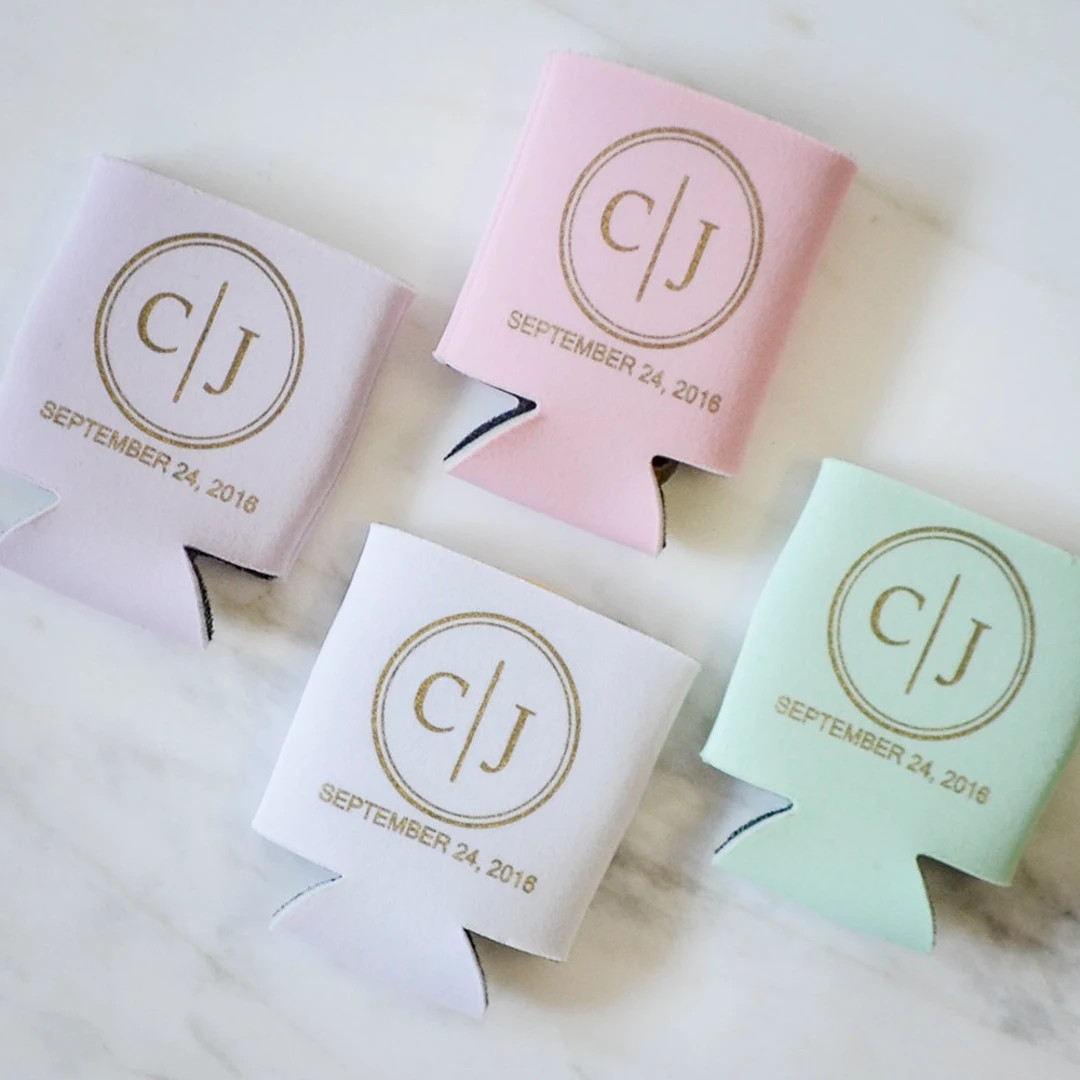 Personalized Can Coolers Monogrammed Can Coolies - Etsy | Etsy (US)