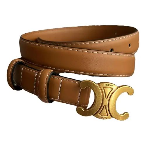 Triomphe leather belt | Vestiaire Collective (Global)