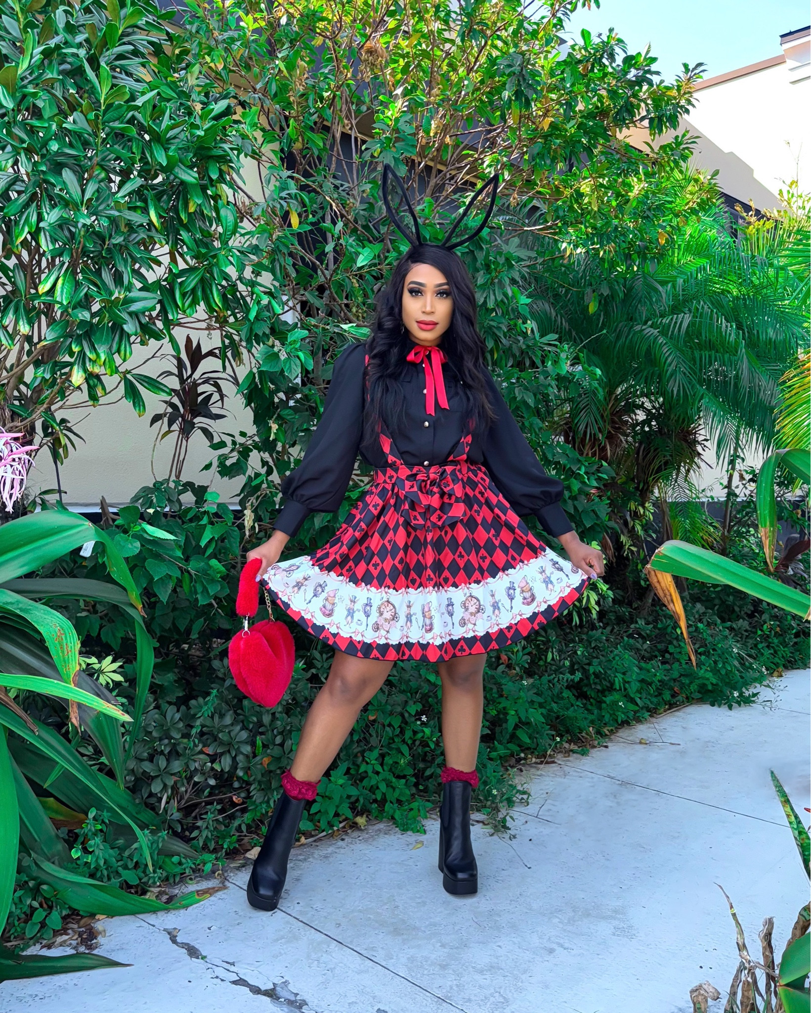 Alice in Wonderland Cosplay for Halloween ❤️🖤 

#LTKMidsize #LTKStyleTip #LTKSeasonal